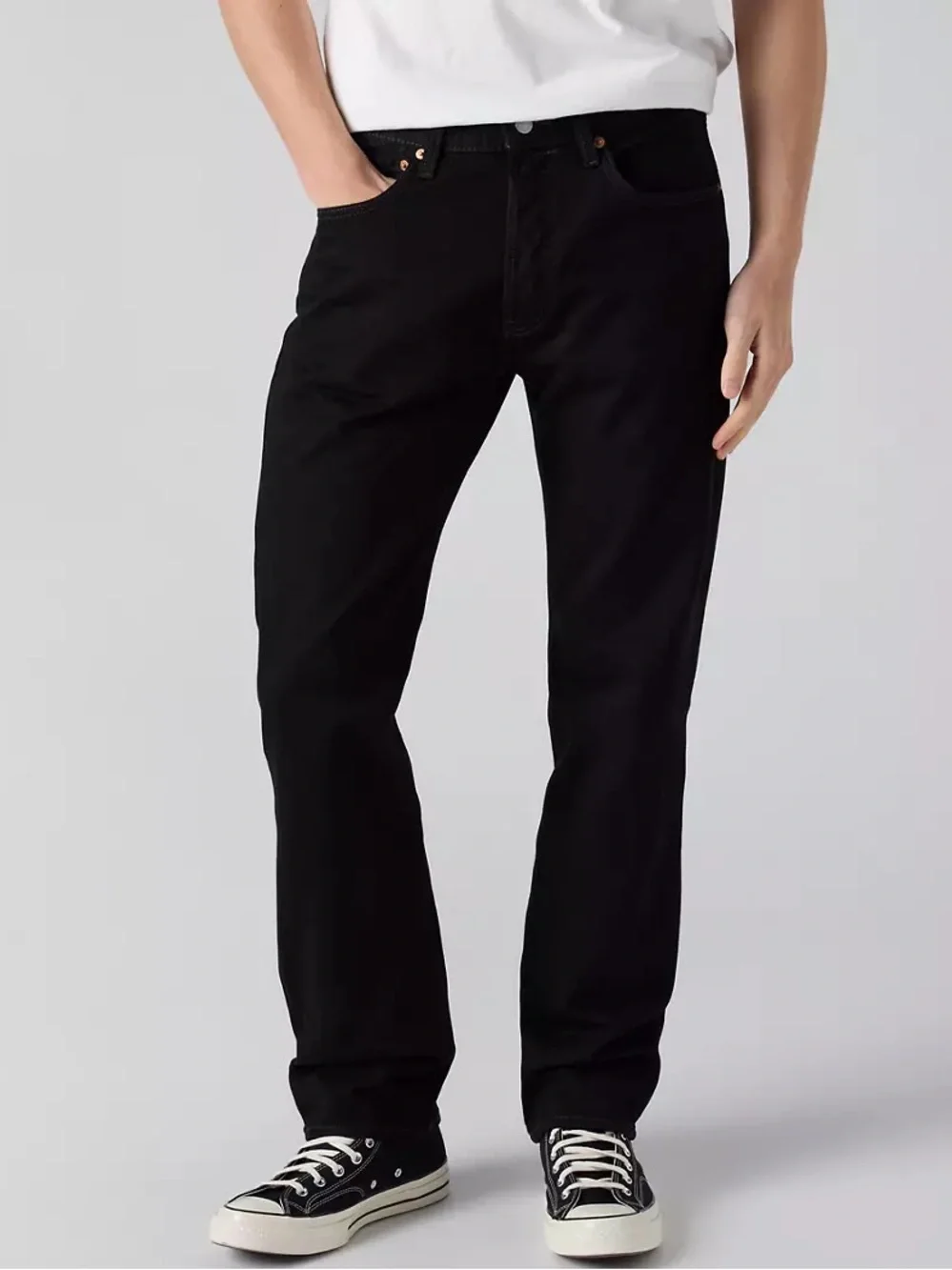 NWT Levi's Men's 501 Straight-Leg Black Jeans